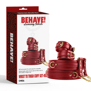 BEHAVE WRIST TO THIGH CUFF SET