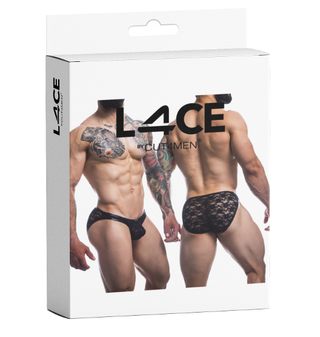 CUT FOR MEN C4M L4CE BIKINI BULGE BLACK