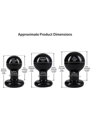 THE CLASSIC ROUND BUTT PLUG SET