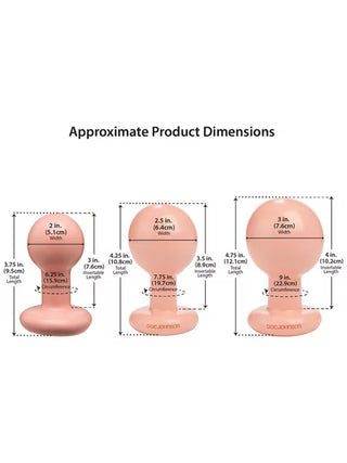THE CLASSIC ROUND BUTT PLUG SET