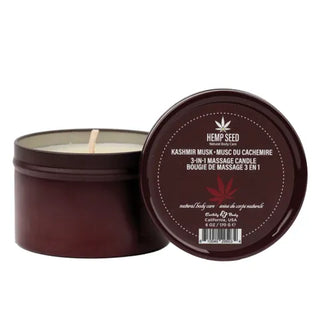 HEMP SEED 3 IN 1  CANDLE KASHMIR MUSK 6OZ