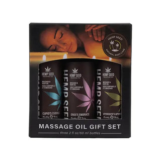 HEMP SEED MASSAGE OIL GIFT SET 3 PACK