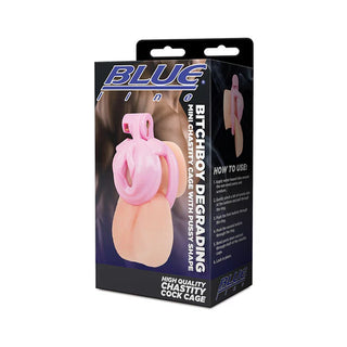 BITCHBOY DEGRADING MINI CHASTITY CAGE WITH PUSSY SHAPE