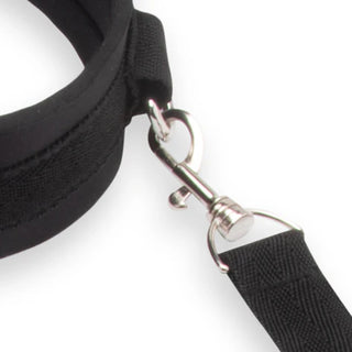 LUX FETISH COLLAR & LEASH SET WITH REMOVABLE CUFFS