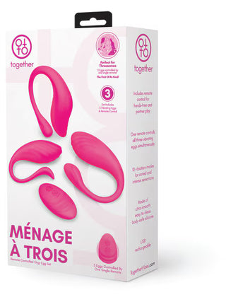 MENAGE A TROIS REMOTE CONTROL ORGY EGG SET