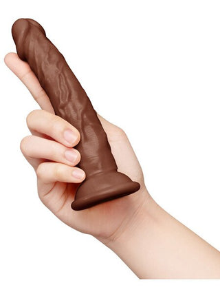 TOGETHER TONES DARK REALISTIC DILDO 6.75 INCH