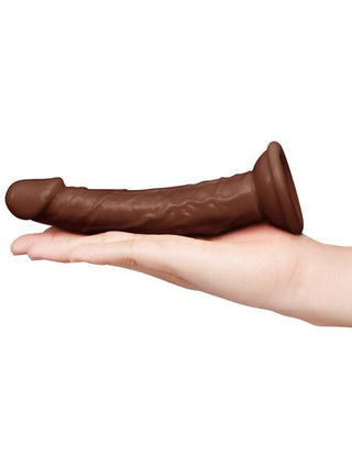 TOGETHER TONES DARK REALISTIC DILDO 6.75 INCH