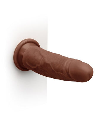 TOGETHER TONES DARK REALISTIC DILDO 7.75 INCH