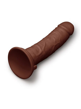 TOGETHER TONES DARK REALISTIC DILDO 8.5 INCH