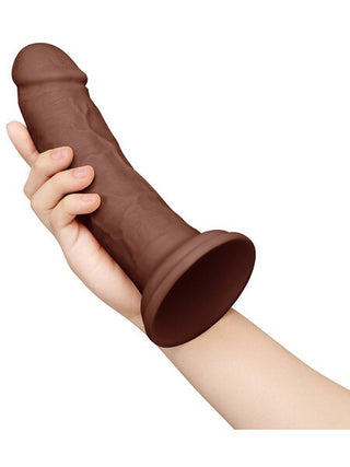 TOGETHER TONES DARK REALISTIC DILDO 8.5 INCH