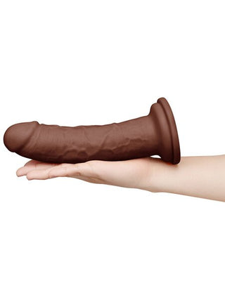 TOGETHER TONES DARK REALISTIC DILDO 8.5 INCH