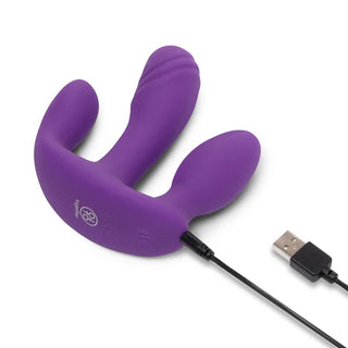 TOGETHER TOY BLENDED PLEASURE REMOTE CONTROLLED TRIPLE-PROLONGED VIBRATOR