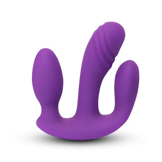 TOGETHER TOY BLENDED PLEASURE REMOTE CONTROLLED TRIPLE-PROLONGED VIBRATOR