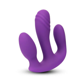 TOGETHER TOY BLENDED PLEASURE REMOTE CONTROLLED TRIPLE-PROLONGED VIBRATOR