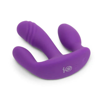 TOGETHER TOY BLENDED PLEASURE REMOTE CONTROLLED TRIPLE-PROLONGED VIBRATOR