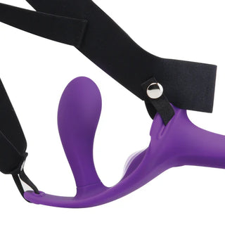 TOGETHER LOCK-IN DUAL-ENDED VIBRATING STRAP-ON AND HARNESS SET