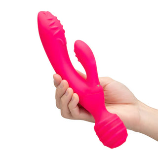 TOGETHER TRI DELIGHT DUAL-ENDED TRIPLE STIM WAND AND RABBIT VIBRATOR