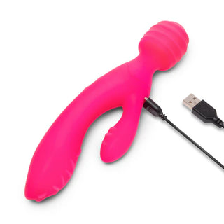 TOGETHER TRI DELIGHT DUAL-ENDED TRIPLE STIM WAND AND RABBIT VIBRATOR