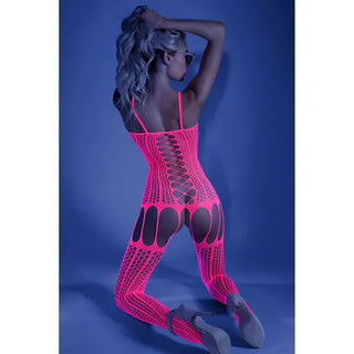 GLOW HYPNOTIC PANELED BODYSTOCKING