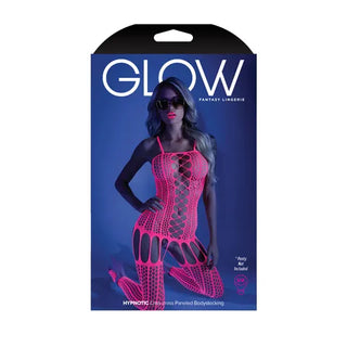 GLOW HYPNOTIC PANELED BODYSTOCKING