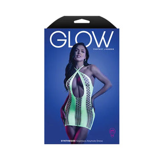 GLOW SYNTHESIZE SEAMLESS KEYHOLE DRESS