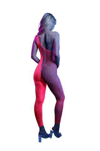 GLOW HYPERDRIVE RHINESTONE BODYSTOCKING