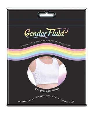 GENDER FLUID CHEST COMPRESSION BINDER WHITE 3XL