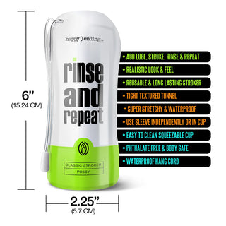 HAPPY ENDING RINSE AND REPEAT CLASSIC STROKER-PUSSY