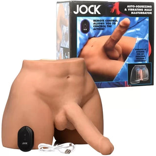 JOCK AUTO SQUEEZING AND VIBRATiNG MALE MASTURBATOR