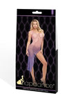 LAPDANCE VIOLET OFF THE SHOULDER MINI DRESS
