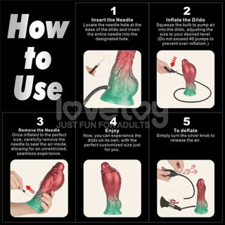 AEROSX 8 INCH DUAL DENSITY INFLATABLE FANTASY DILDO