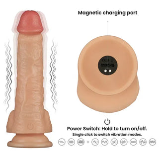 POWER BASICS VIBRATING DONG 8 INCH