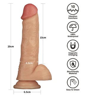 POWER BASICS VIBRATING DONG 8 INCH