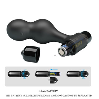 MR PLAY SILICONE VIBRATING ANAL PLUG