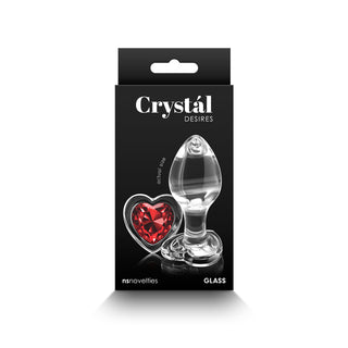 CRYSTAL DESIRES RED HEART PLUG