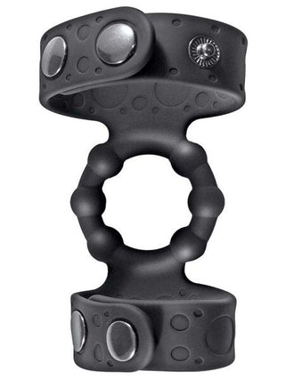 MAGIC BEADED COCK RING AND ADJUSTABLE BALL STRAP