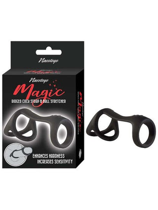 MAGIC RIDGED COCK STRAP AND BALL STRETCHER