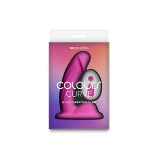 COLOURS CURVE VIBRATING - 5" DONG - PINK