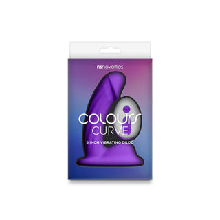 COLOURS CURVE VIBRATING - 5" DONG - PURPLE