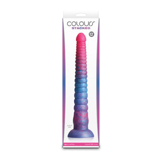 COLOURS STACKED 12 INCH DILDO