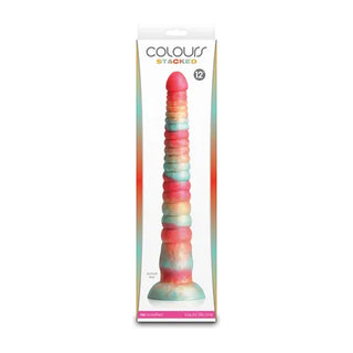 COLOURS STACKED 12INCH DILDO