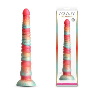 COLOURS STACKED 12INCH DILDO