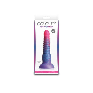 COLOURS STACKED 6INCH DILDO