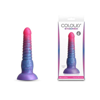 COLOURS STACKED 6INCH DILDO