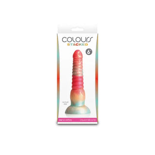 COLOURS STACKED 6INCH DILDO