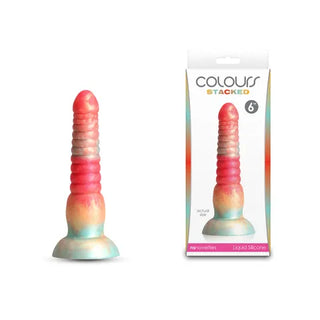 COLOURS STACKED 6INCH DILDO