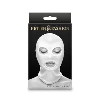 FETISH AND FASHION EYES AND MOUTH HOOD