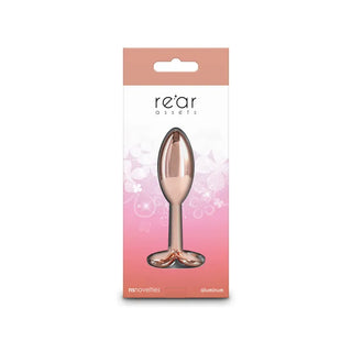 REAR ASSETS ROSE GOLD BUTT PLUG CLOVER