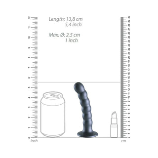 OUCH BEADED SILICONE G SPOT DILDO 5 INCH