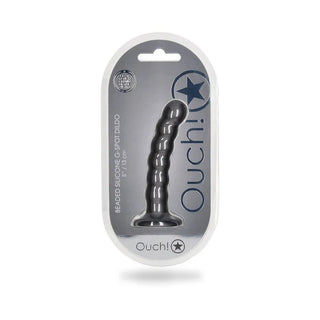 OUCH BEADED SILICONE G SPOT DILDO 5 INCH